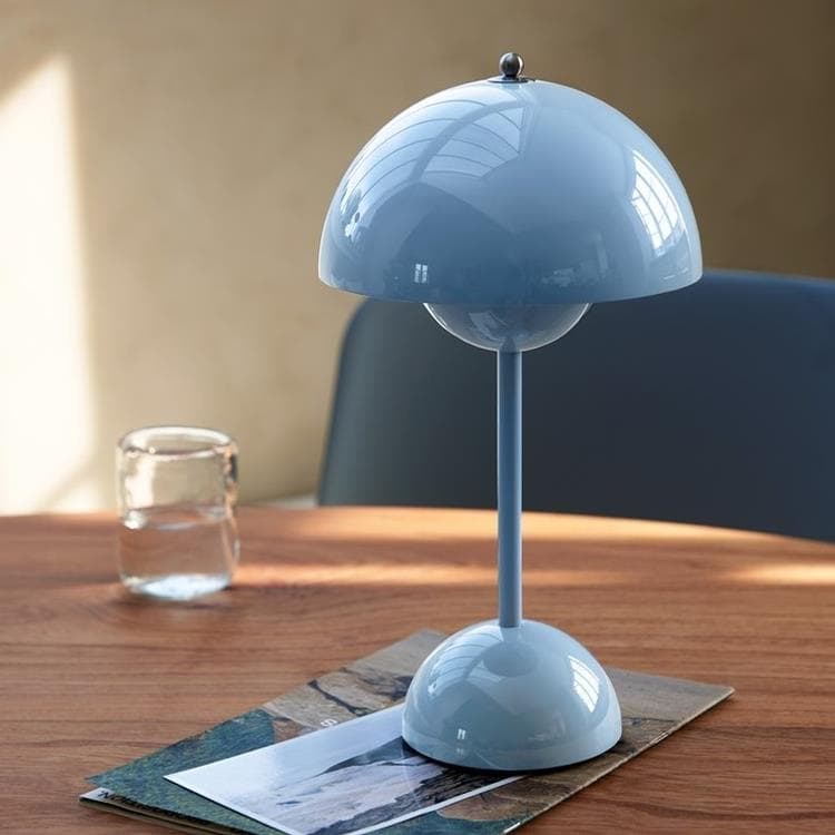 Lampa stołowa bezprzewodowa z dotykowym ściemniaczem Wys.29,5cm FLOWERPOT VP9 Niebieski