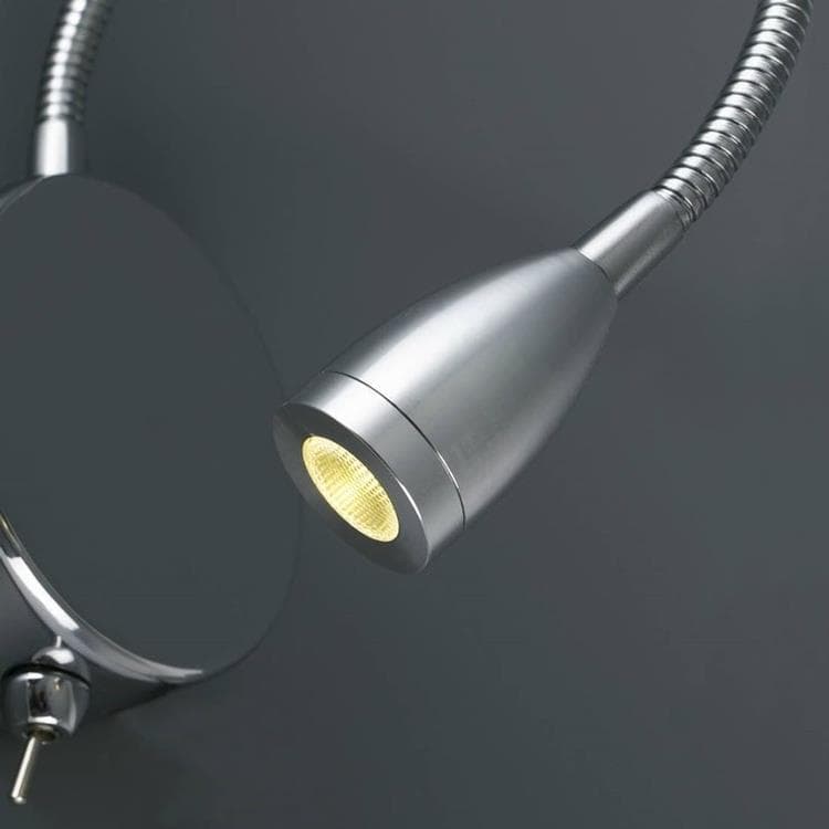 Kinkiet/Lampa do czytania LED Metal Wys.20cm LOKE Chrom